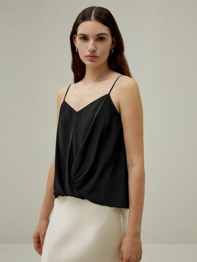 Crêpe de Chine-Cami-Top