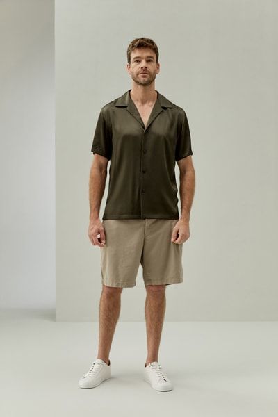 Herren Camp-Hemd aus Seide