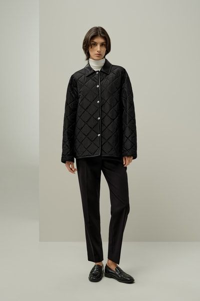 Wasserabweisende Steppjacke aus Seide – Übergroße Luxus-Oberbekleidung | Lilysilk