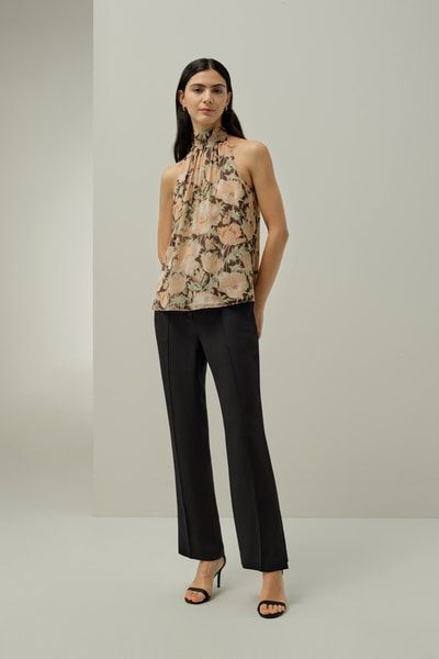 Seidentop „Poppy Parade“ – Hergestellt aus Liberty-Stoff