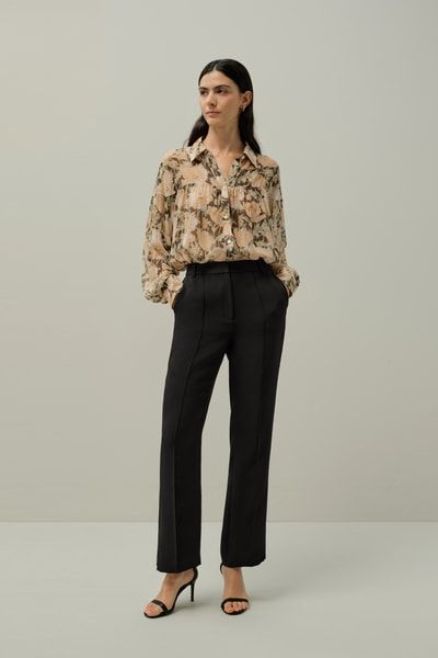 Poppy Parade Seidenbluse – Hergestellt aus Liberty-Stoff