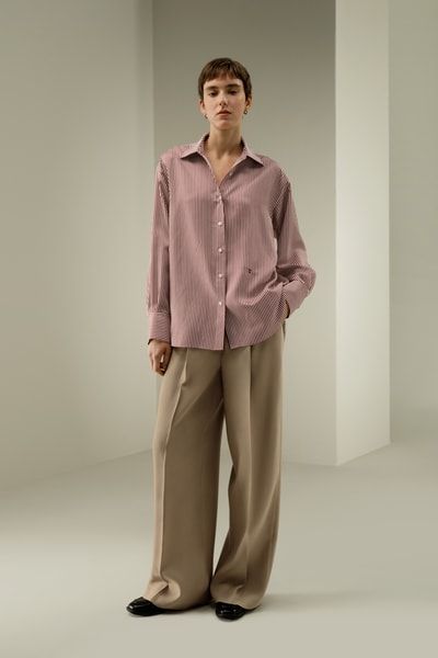 Ancora Oversize gestreiftes Hemd