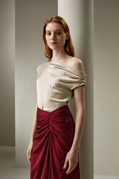 U-Boot-Ausschnitt Seidentop-91T5398