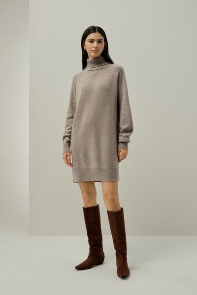 Rollkragenpullover aus Wolle und Kaschmir – Eleganter Zopfmuster-Strick | Lilysilk