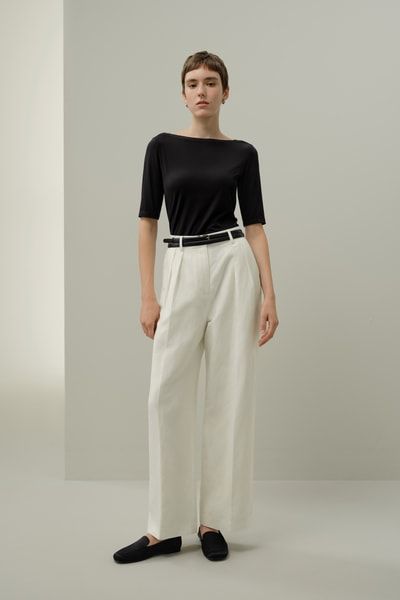 Seide Breeze Jersey U-Boot-Ausschnitt Top