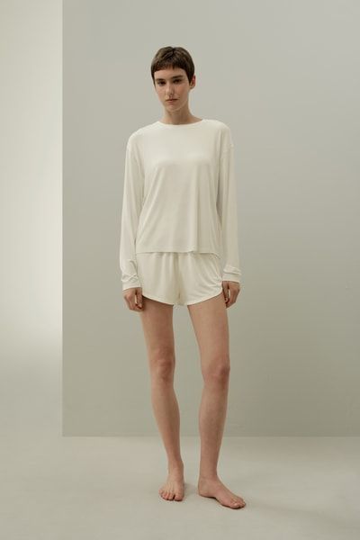 Seide Breeze Jersey Entspanntes Lounge Top