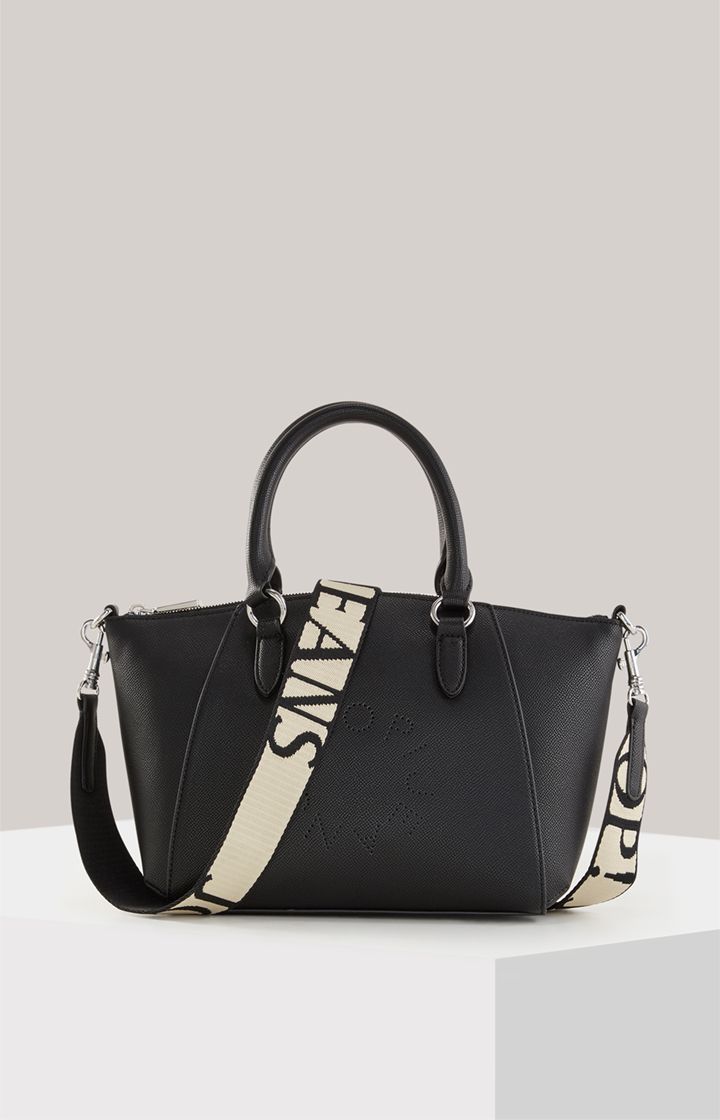 JOOP! Jeans Giro Daniella Handtasche in Schwarz mit Logo-Gurt