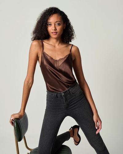 MIM Spitze Seide 2 in 1 Kamisol