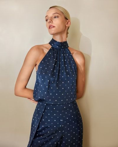 Neckholder Seide Kiefer Hemd