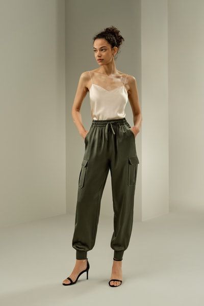 Safari-Hose aus Seide