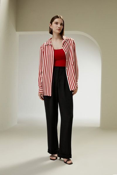 Das Seidenhemd mit Amalfi Streifen