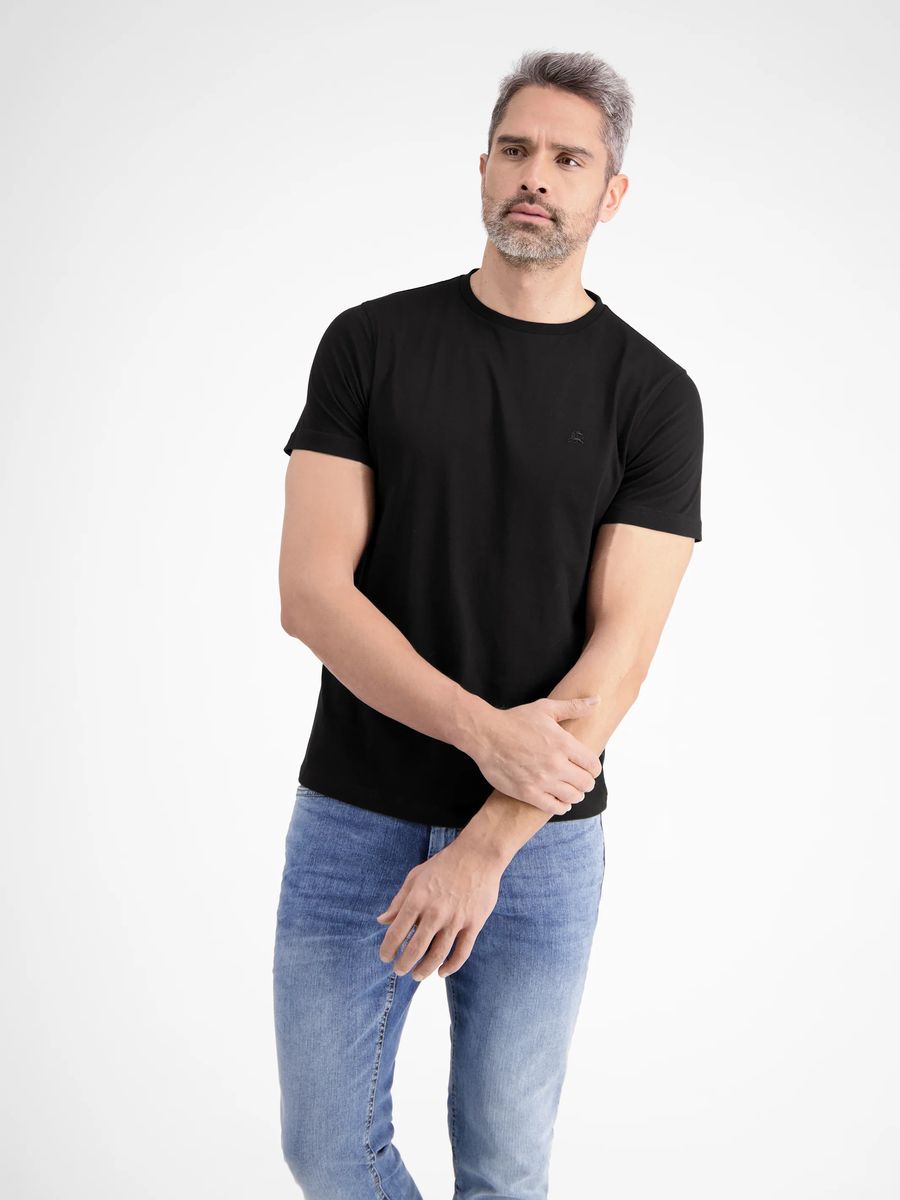 Klassisches Basic-T-Shirt mit Rundhalsausschnitt