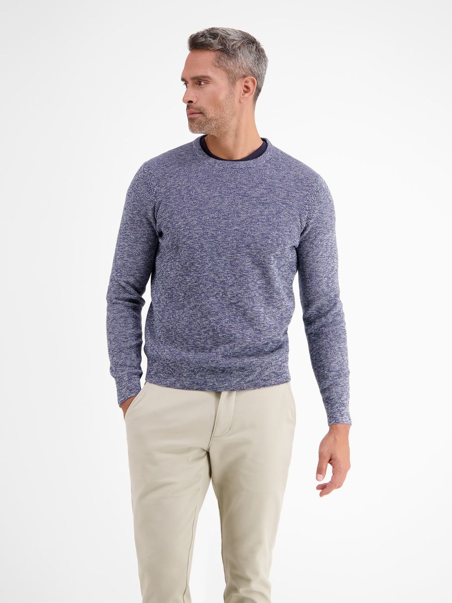 Strukturierter Rundhals-Pullover