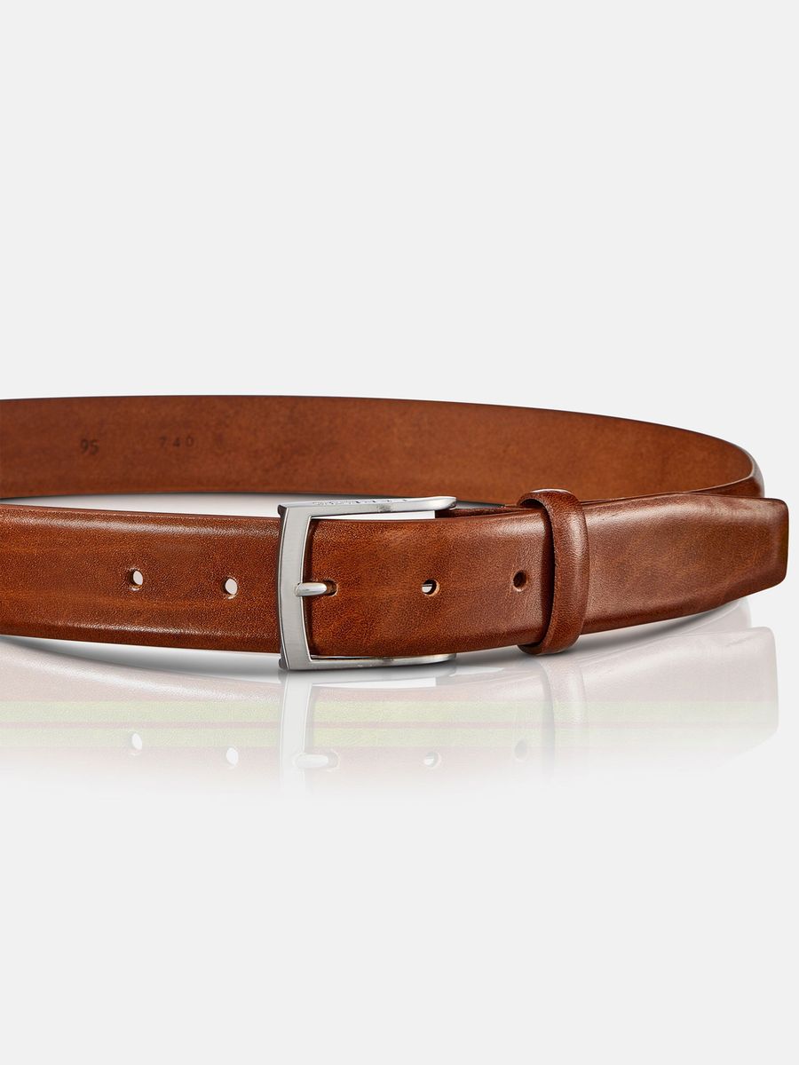 Klassischer Glattleder-City-Gürtel