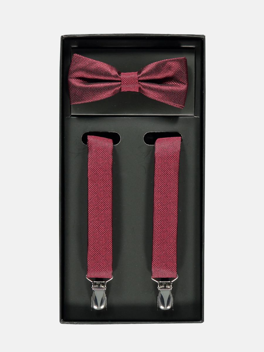Elegantes Set aus Fliege und Hosenträgern