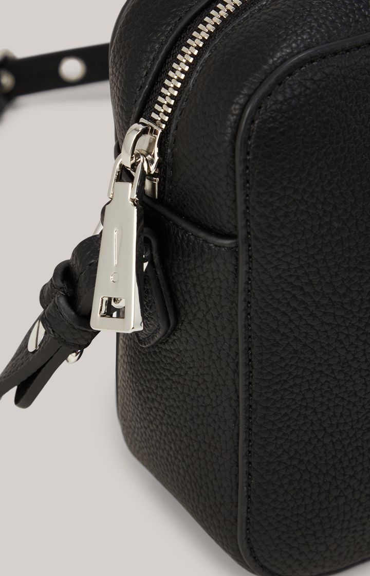 Joop! Jeans Lettera Cloe schwarze Schultertasche aus Kunstleder