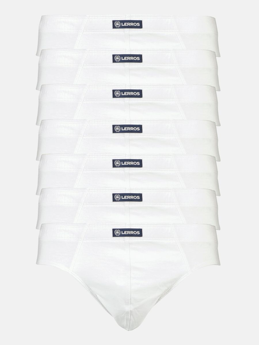 Klassische weiße Baumwollslips im Pack