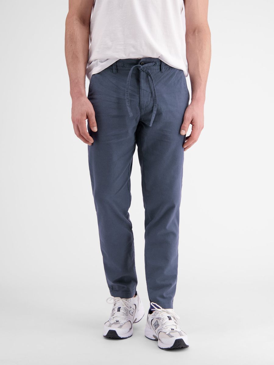 Lässige Baumwoll-Leinen Chino Hose