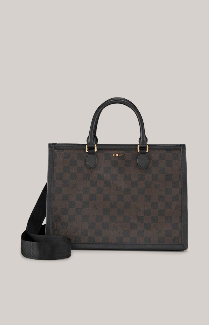 JOOP! Cortina Piazza Aurelia Handtasche Braun Schwarz Schachbrettmuster