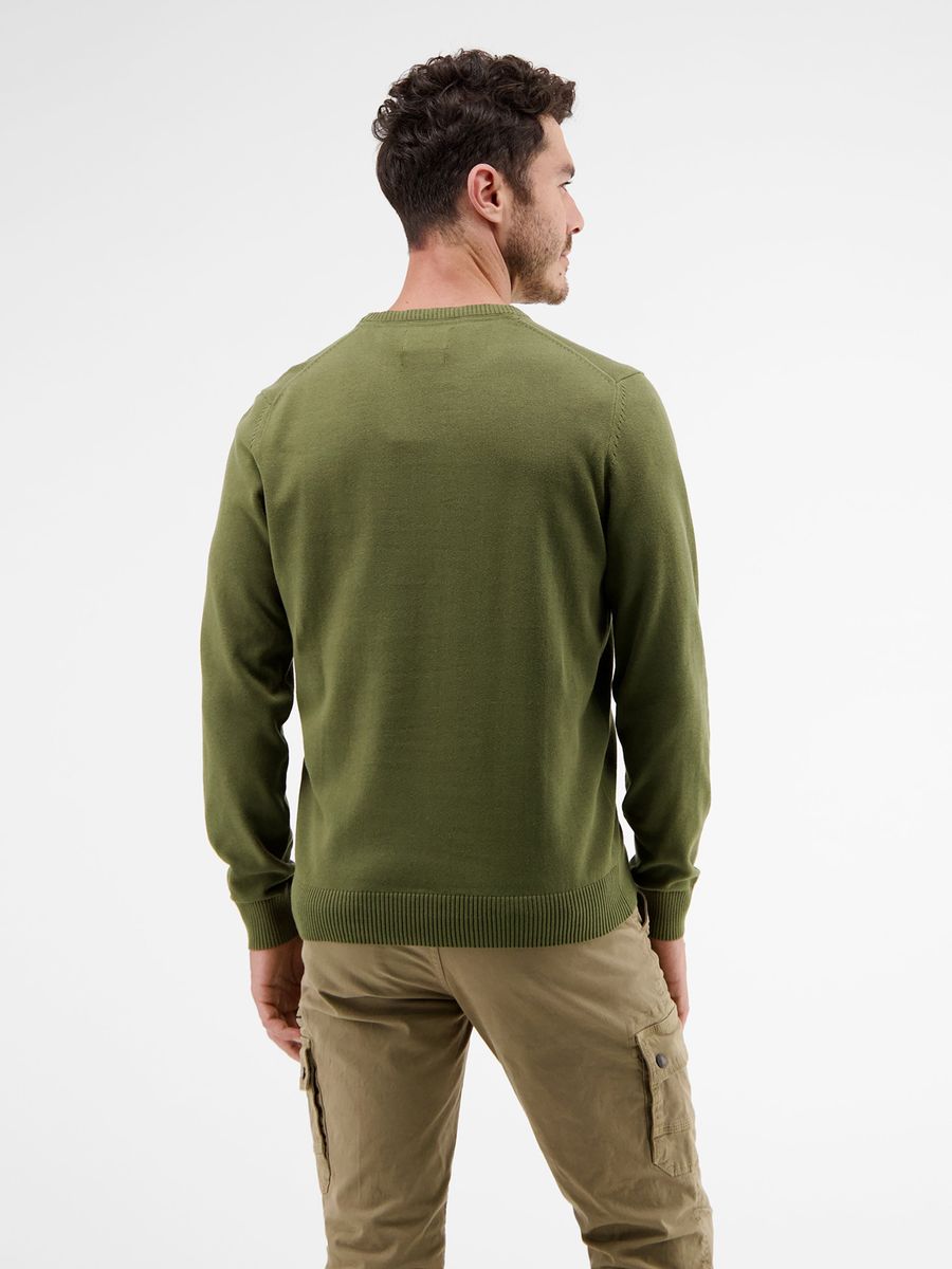 Klassischer Strickpullover mit Rundhalsausschnitt