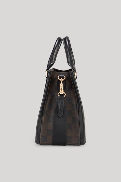 JOOP! Cortina Piazza Aurelia Handtasche im braun/schwarzen Schachbrettmuster