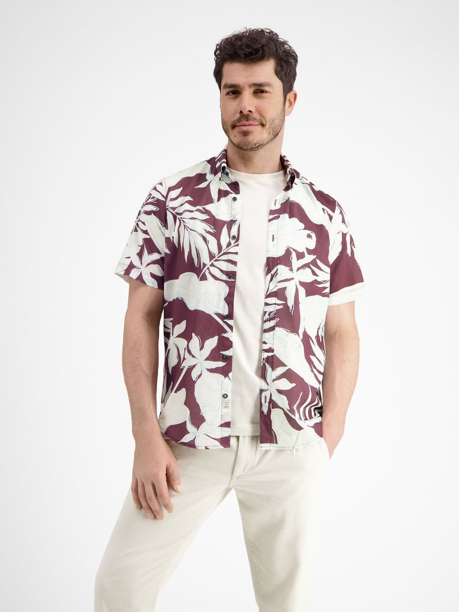 Kurzarmhemd mit Blumendruck
