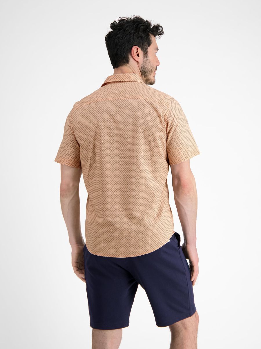 Kurzarmhemd mit geometrischem Muster