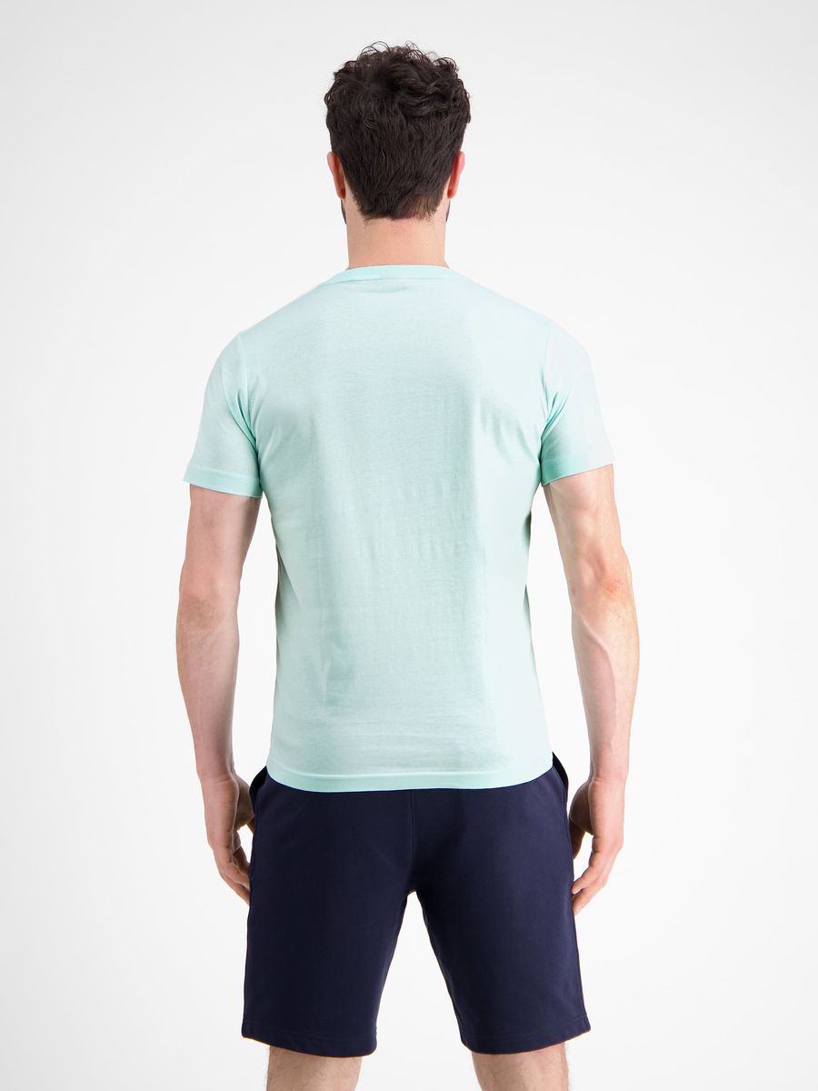 Klassisches Rundhals-T-Shirt mit Brustprint