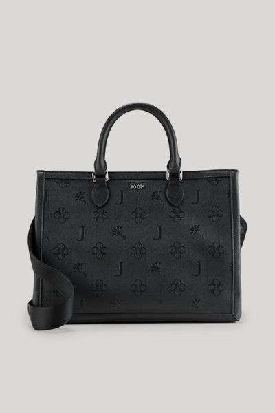 Joop! Aurelia Schwarze Handtasche aus Kunstleder mit geprägtem Logo