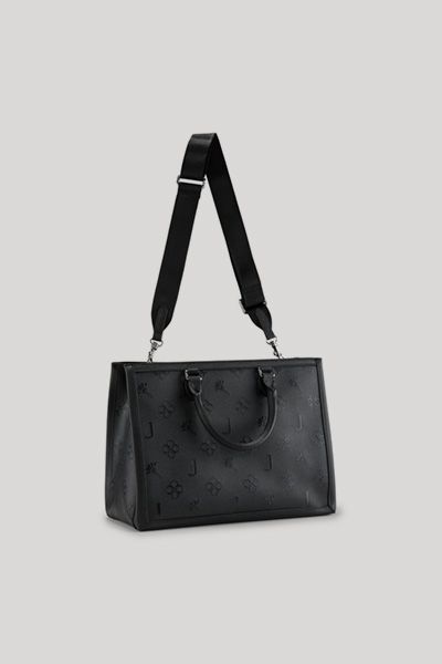 Joop! Aurelia Schwarze Handtasche aus Kunstleder mit geprägtem Logo