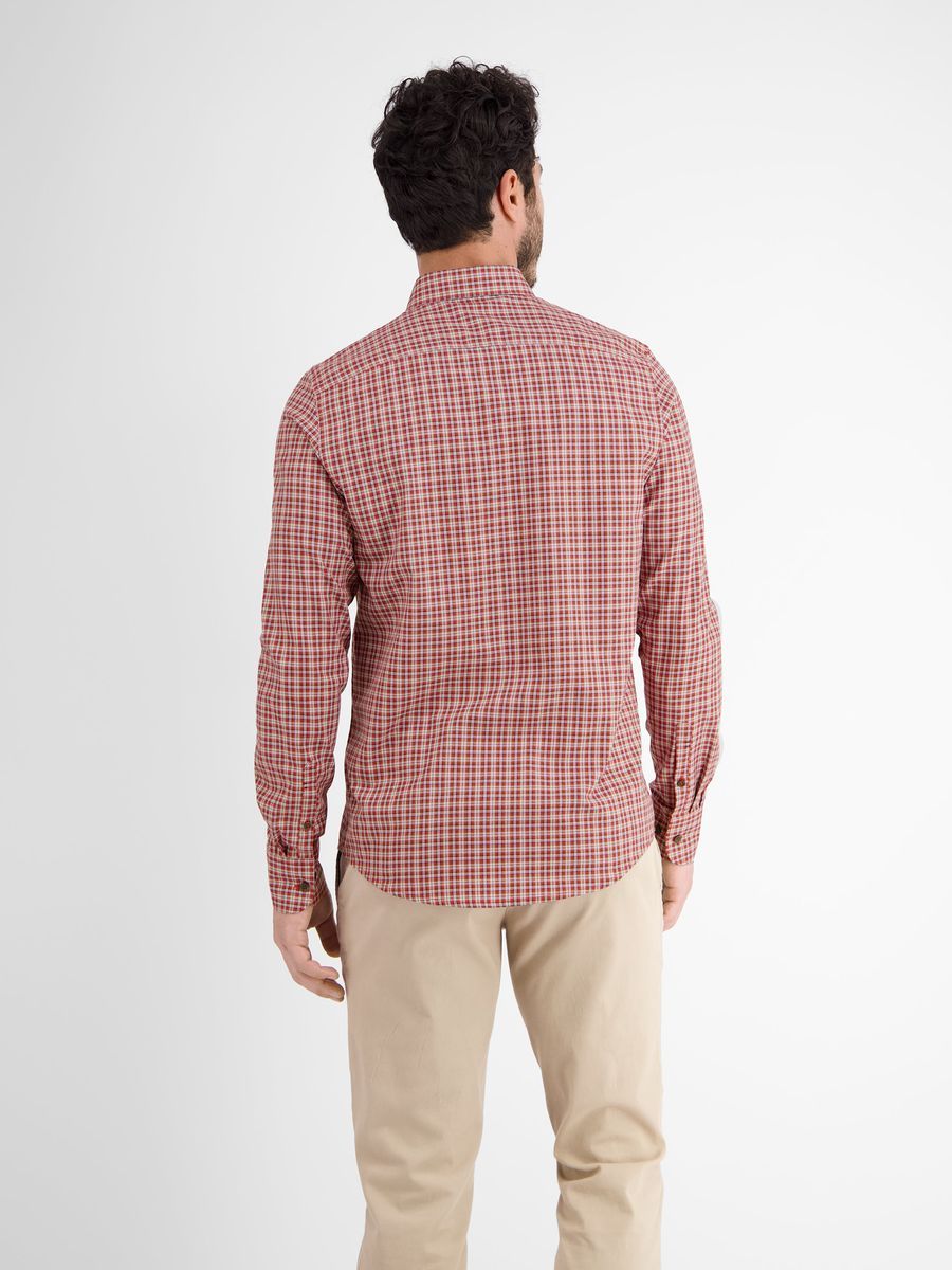 Baumwollhemd mit kleinem Karomuster