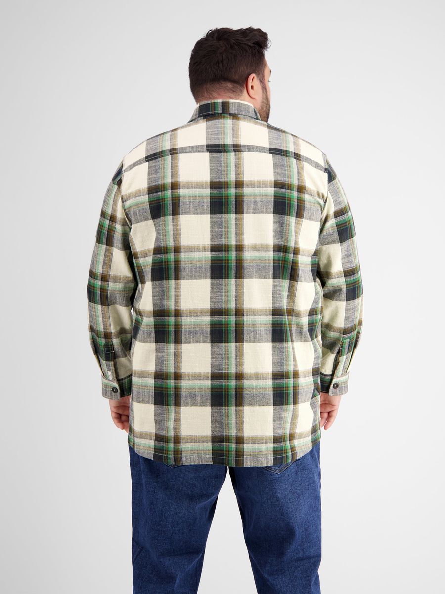 Karierte Hemdjacke aus Baumwollmischung