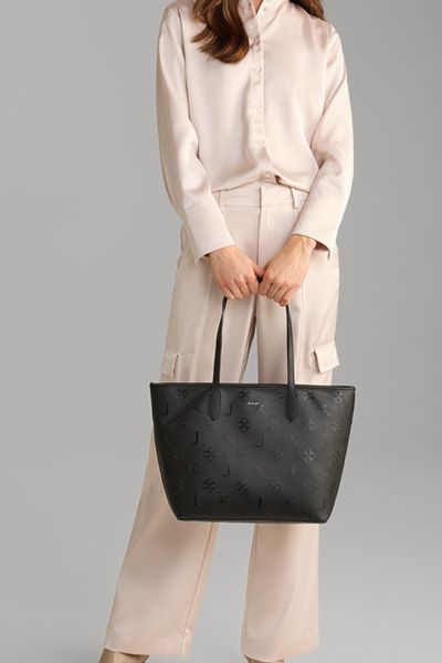 JOOP! Schwarze Lara Monogramm Tragetasche mit Reißverschluss-Clutch