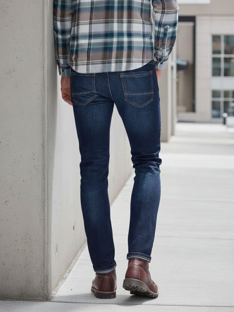 Schmal geschnittene Stretch-Denim Jeans