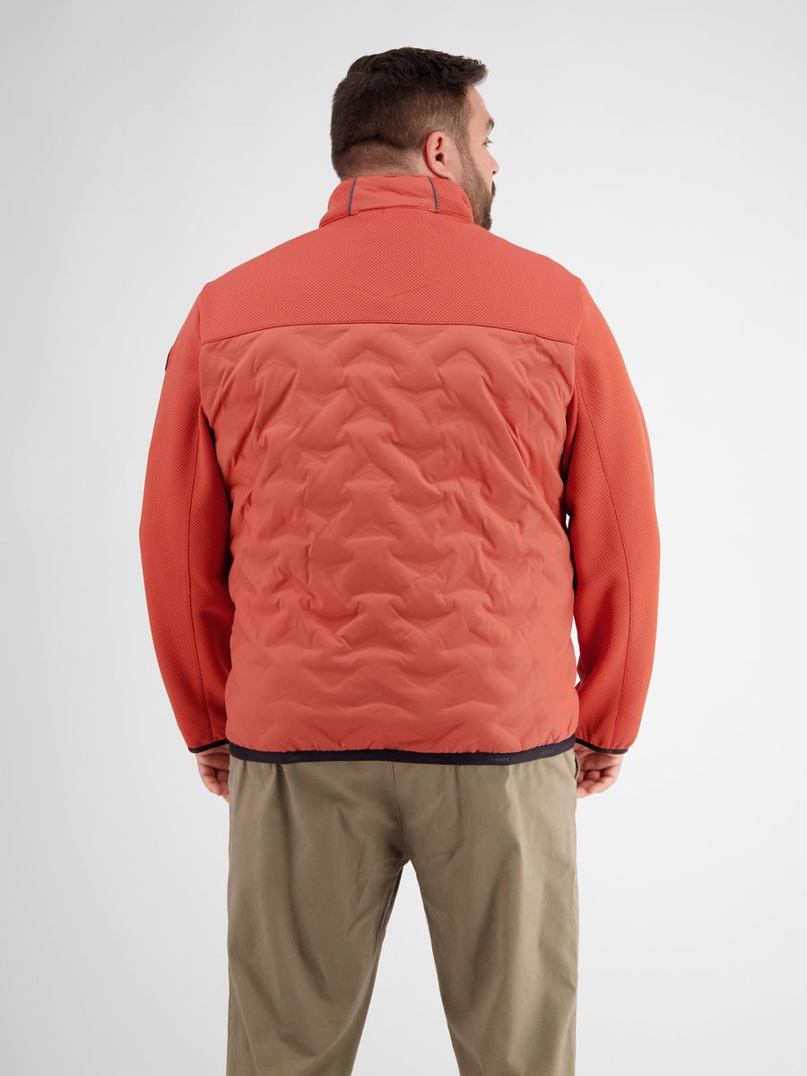 Sportliche Hybridjacke mit gestepptem Nylon