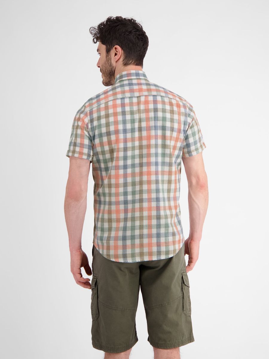 Weiches kariertes Kurzarmhemd