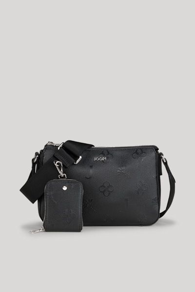 JOOP! Schwarze Decoro Stampa Jasmina Schultertasche mit Mini-Bag