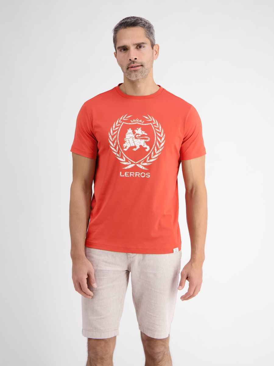 Klassisches Baumwoll-T-Shirt mit Logo-Print