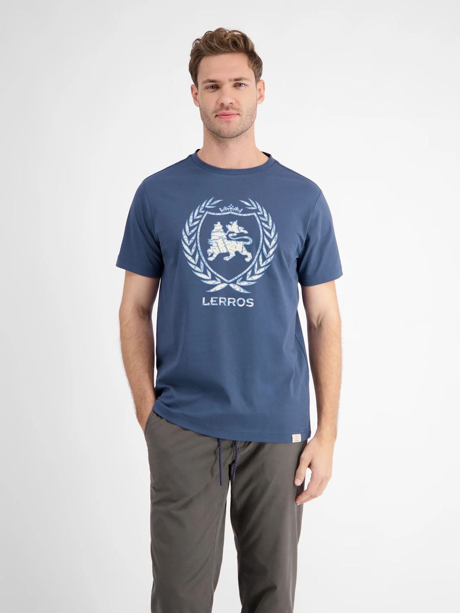 Klassisches Baumwoll-T-Shirt mit Logo-Print