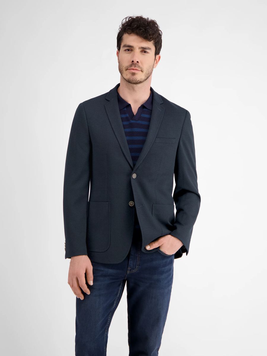 Klassischer Jersey Strickblazer