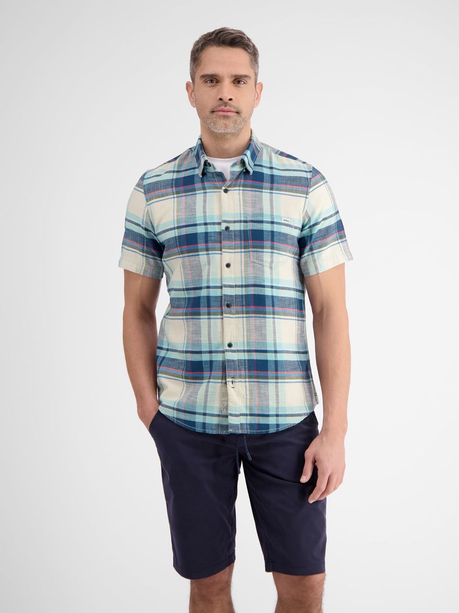 Kurzarm Freizeithemd mit Karomuster