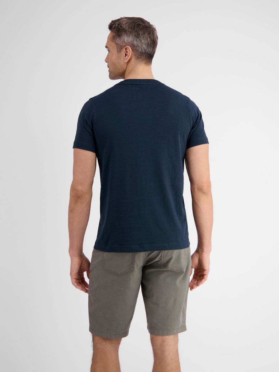 Lässiges Baumwoll T-Shirt mit Rundhalsausschnitt