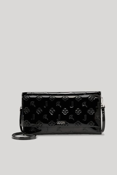JOOP! Schwarze Clutch Decoro Lucente Cadea mit geprägtem Muster