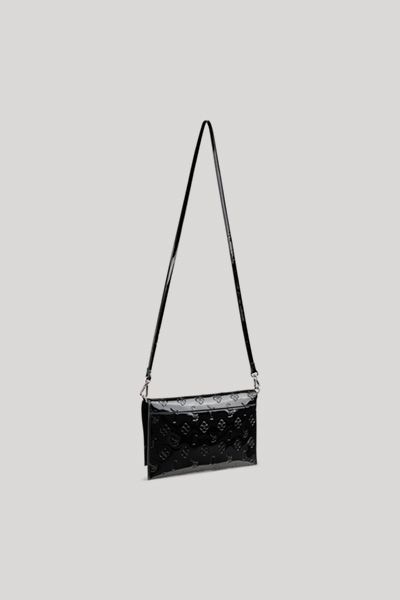 JOOP! Schwarze Clutch Decoro Lucente Cadea mit geprägtem Muster