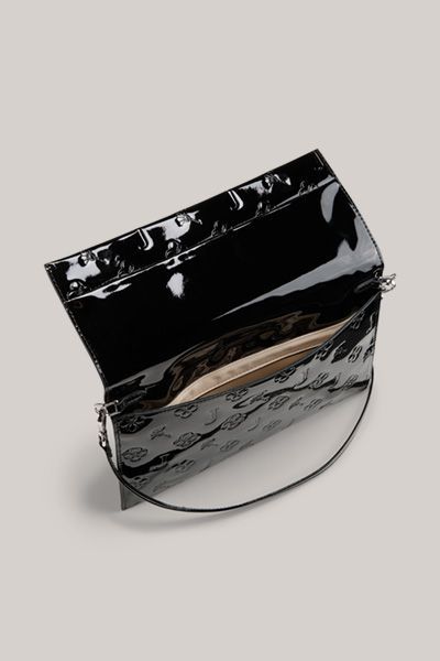 JOOP! Schwarze Clutch Decoro Lucente Cadea mit geprägtem Muster