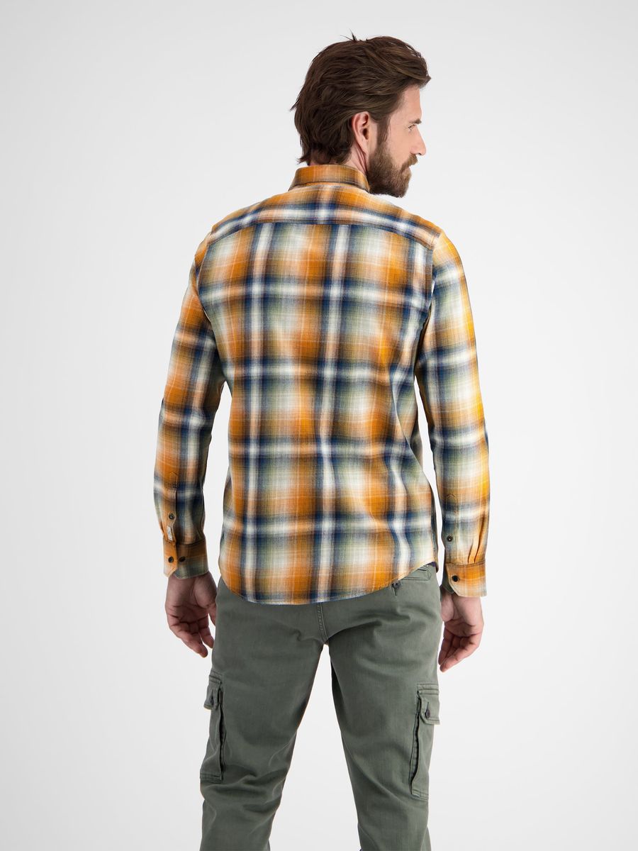 Weiches Twill-Langarmhemd mit Karomuster