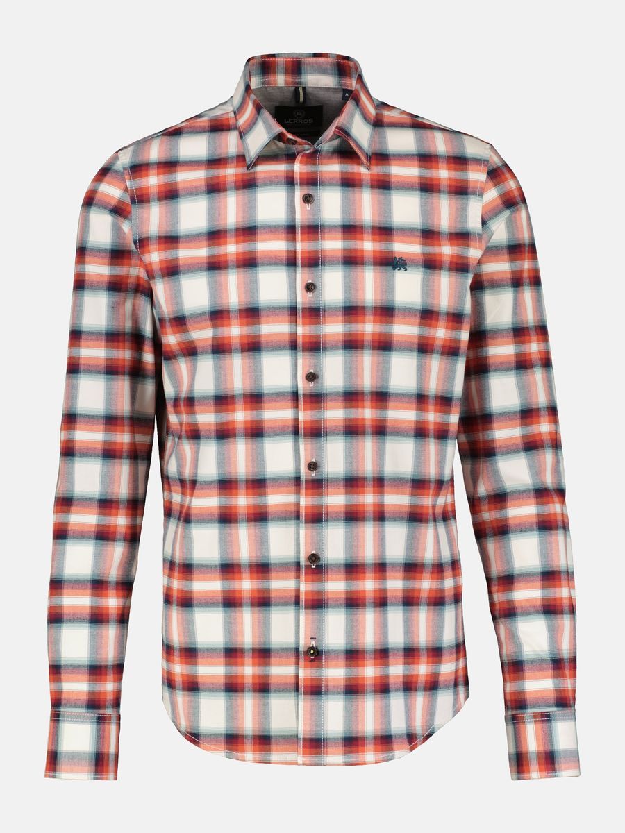 Locker geschnittenes Flanell-Karohemd