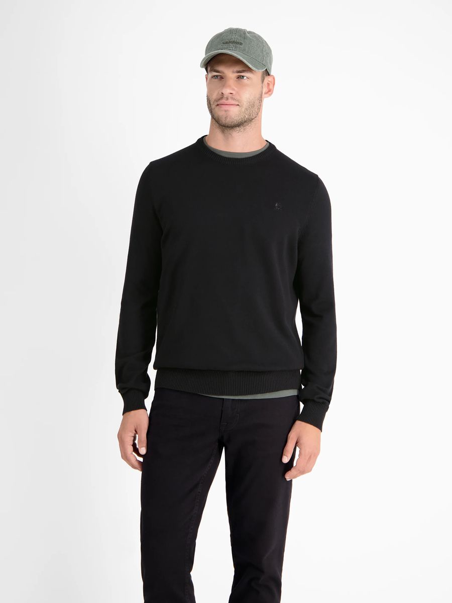 Klassischer Rundhals Strickpullover