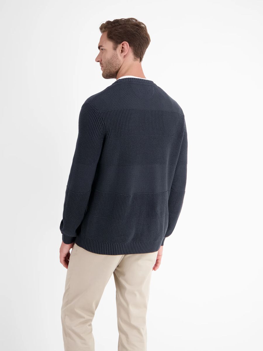 Strukturierter Multi-Muster Strickpullover