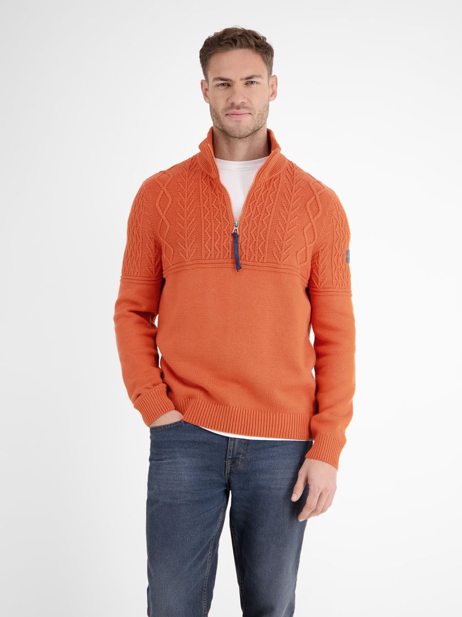 Troyer Strickpullover mit Zopfmuster